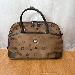 Swiss Gear Wenger Overnight Carryon Bag Travel Urban Business Brown Tan